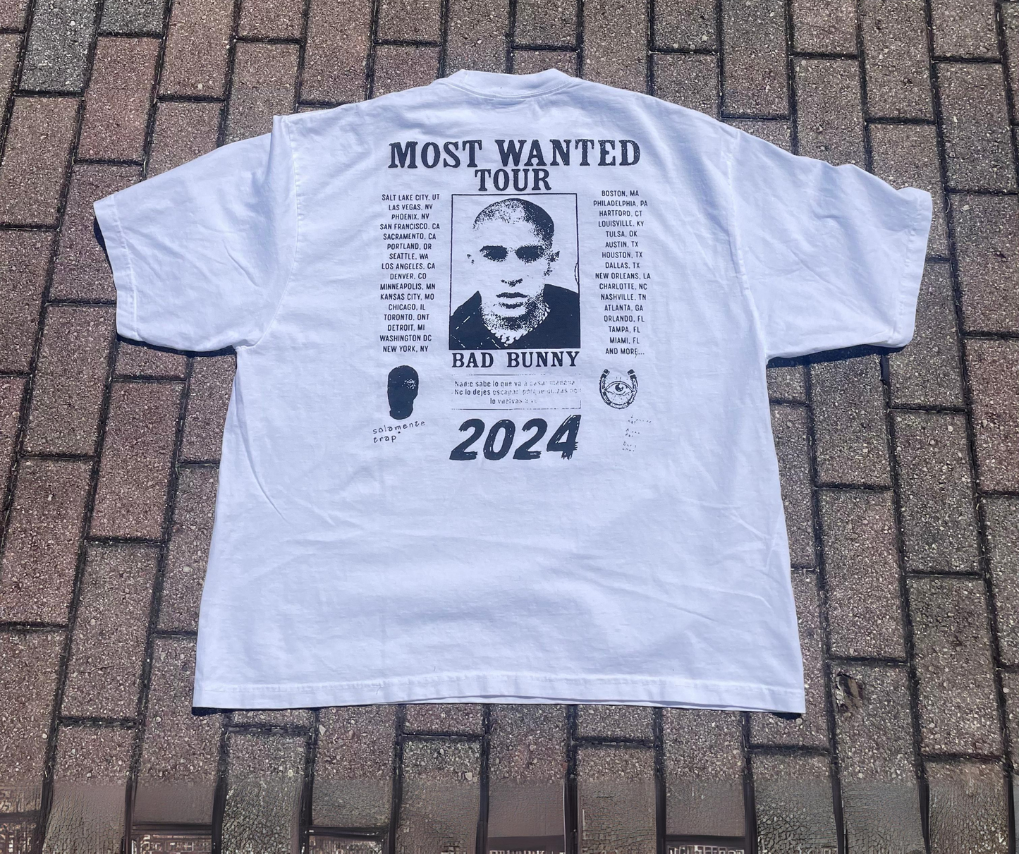 Bad Bunny x Most Wanted Tour Shirt 2024